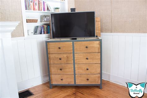 To order the correct size kit simply measure the height of the tv or object you want to drop down plus any extra room you wish to. How to Build a DIY TV Lift Cabinet - A Butterfly House