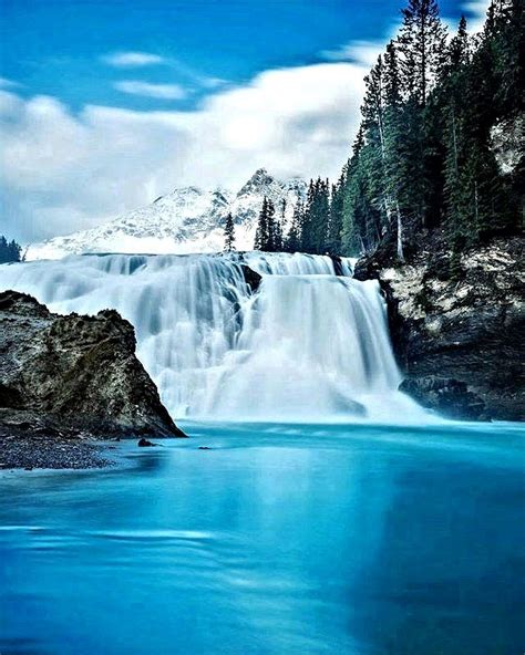 Wapta Falls British Columbia Waterfall Beautiful Locations