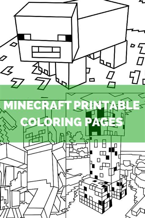 Using commands up to 3,584 visually distinctive variants can be spawned. Minecraft Coloring Pages