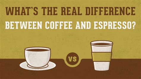 Whats The Real Difference Between Coffee And Espresso