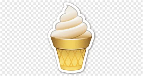 Free Download Vanilla Ice Cream In Cone Illustration Ice Cream Emoji