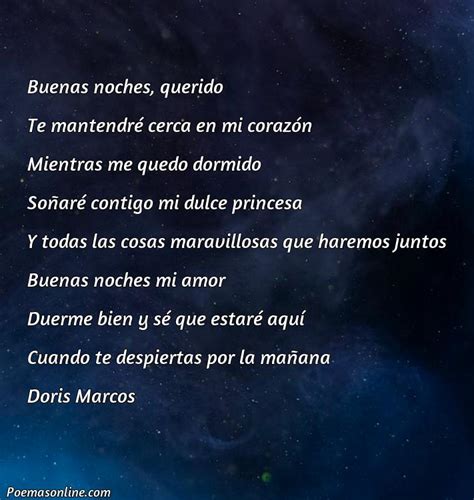 Cinco Mejores Poemas De Buenas Noches Princesa Poemas Online