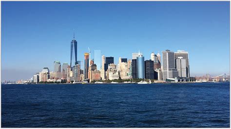 New York City Skyline View From Staten Island Ferry Jama Internal