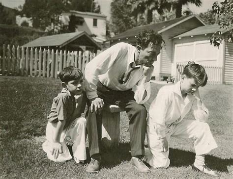Buster Keaton With His Sons Seattle Wedding