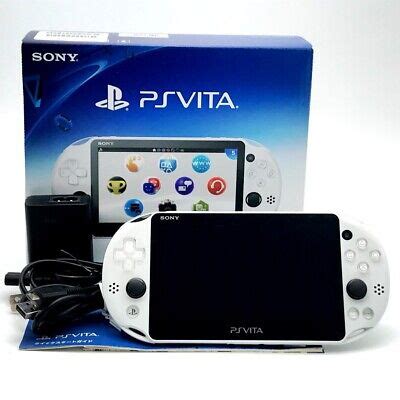 Sony Ps Vita Pch Slim Glacier White Wi Fi Lcd W Charger Box Mint Ebay