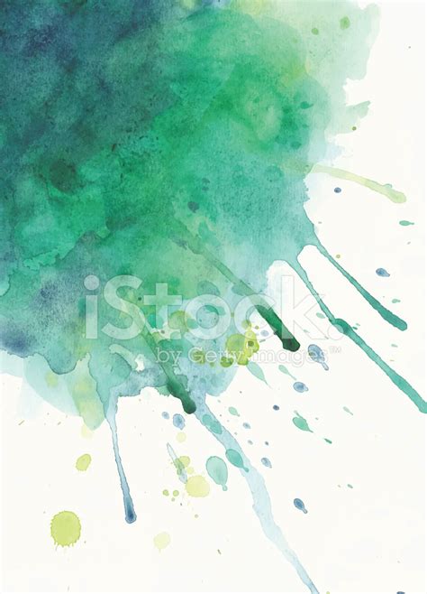 Green Watercolor Splash Stock Photo Royalty Free Freeimages