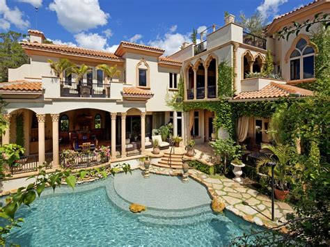 A Mediterranean Modern Mansion Designed In Moorish Style