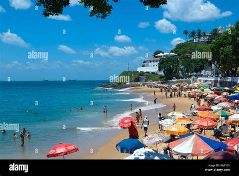 Porto Da Barra Beach Salvador Bahia Brazil Stock Photo Alamy