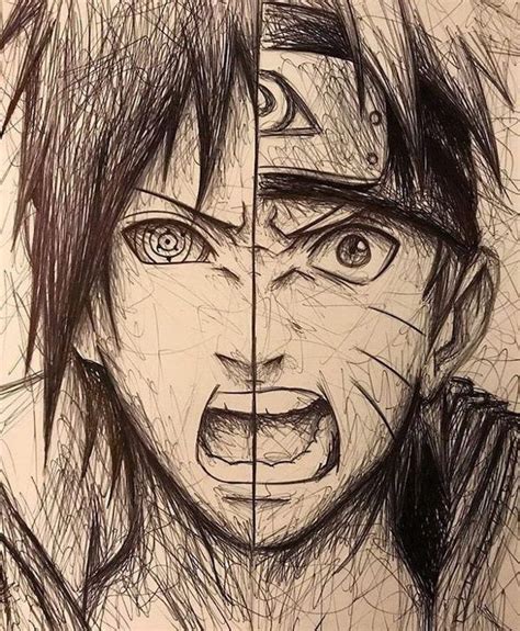 Naruto Characters Drawing Sketch
