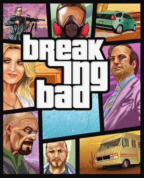 Breaking Bad And Grand Theft Auto Crossover In These Epic Fan Art