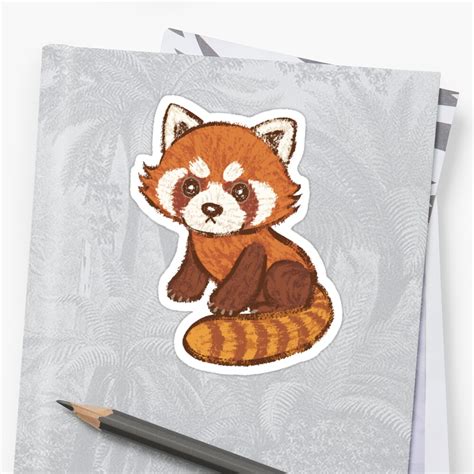 Red Panda Stickers By Toru Sanogawa Redbubble