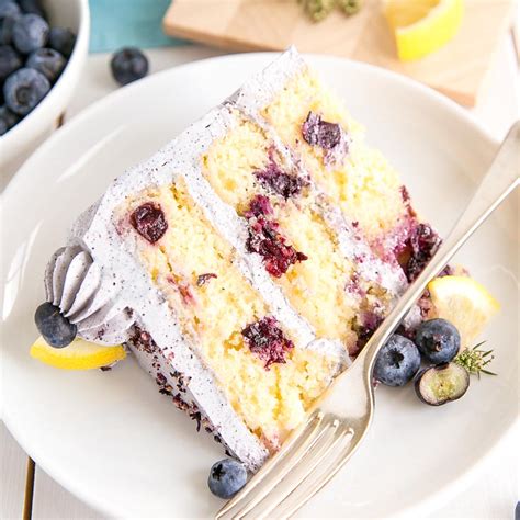 Lemon Blueberry Birthday Cake