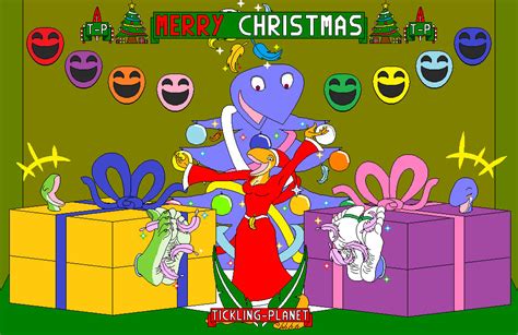 Merry Christmas With Sarah And Sassy Snake By Tickling Planet On