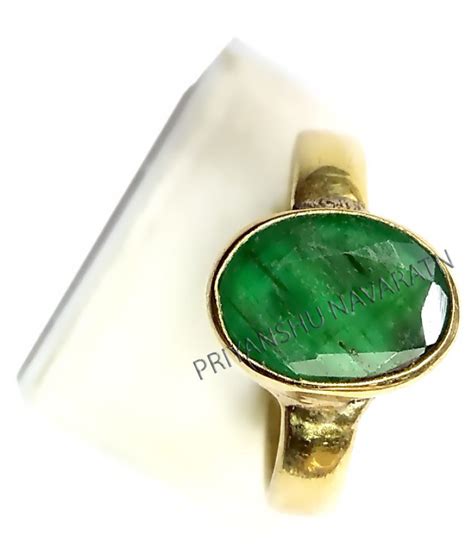 Zambian Lab Certified 525 625 Ratti Emerald Panna Ring 100