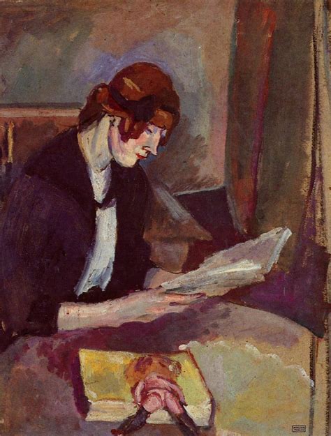 Hermine David Reading 1908 Painting Jules Pascin Oil Paintings