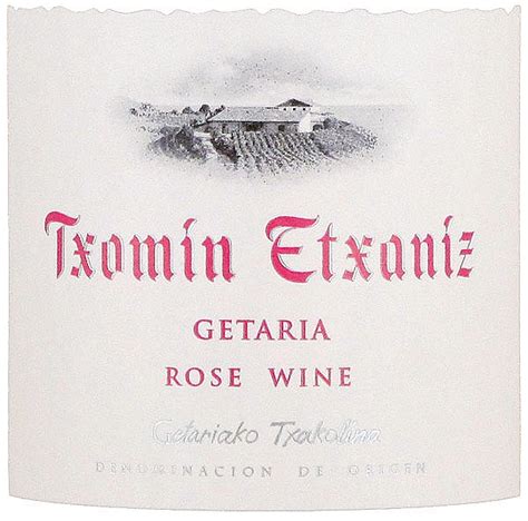 Txomin Etxaniz Txakoli De Guetaria Rose 2015 Spanish Basque Rose Wine