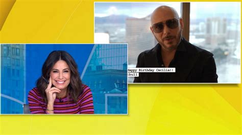 Pitbull Sends Birthday Message To Cecilia Vega Good Morning America