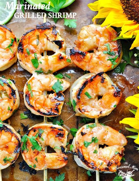 Place the shrimp into a large zip top plastic storage bag. Marinated Grilled Shrimp - The Seasoned Mom