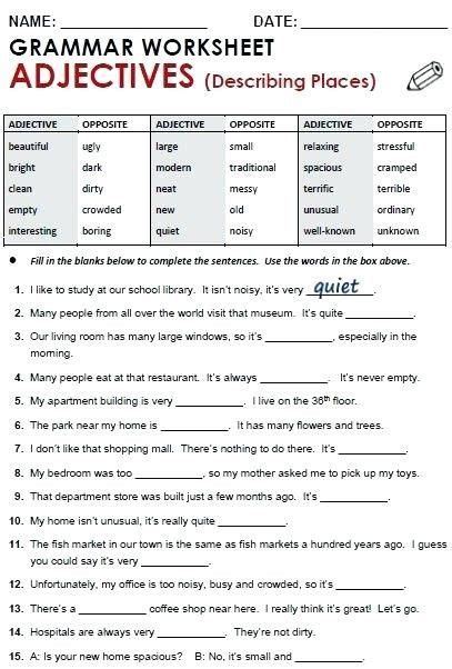 Everything is a little more open response at this level. 4th Grade Grammar Worksheets Pdf Worksheet Year English ...