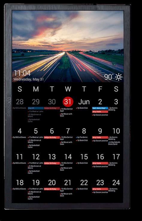 Electronic Wall Calendar