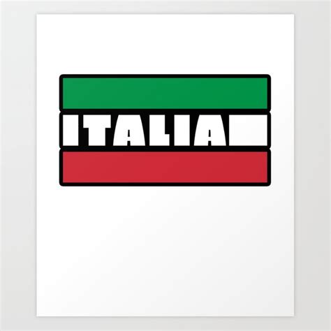Italian Italy Flag Cool Graphic Italia Soccer Football Art