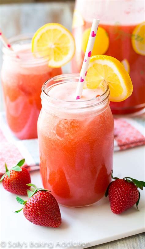 Honey Sweetened Strawberry Lemonade Sallys Baking Addiction