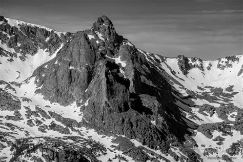 Black And White Photos Of Colorado Front Range And Longs Peak