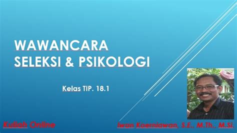 Explora los videos más recientes de los siguientes hashtags: Wawancara Seleksi & Psikologi, Kelas TIP 17, Kuliah online ...