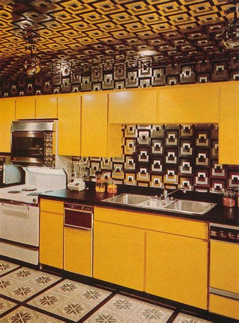 1970s Kitchen Decor 70s Home Decor 70s Kitchen Yellow Kitchen Decor