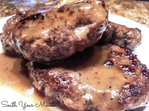 South Your Mouth Hamburger Steaks With Brown Gravy