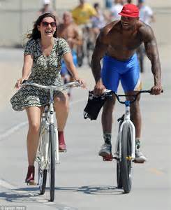 Kelly Brook Flashes Underwear On Bike Ride With Fiance David Mcintosh