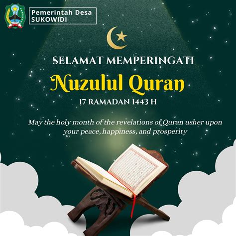 SELAMAT MEMPERINGATI NUZULUL QUR'AN 17 RAMADHAN 1443H
