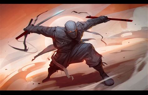 Some Ninjas Aleksey Bayura Ninja Art Samurai Art Character Art