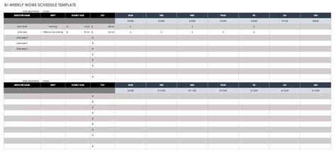 Work Schedule Templates 12 Free Word Excel And Pdf Formats Samples