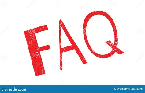 Faq Rubber Stamp Stock Vector Illustration Of Header 89978019