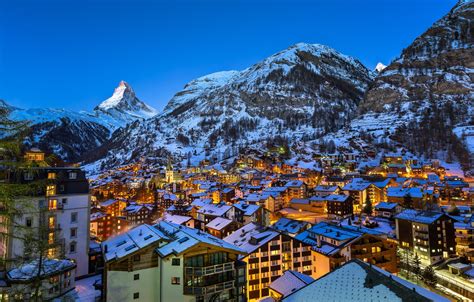 Wallpaper The City Mountain Europe Alps Zermatt Swiss Matterhorn