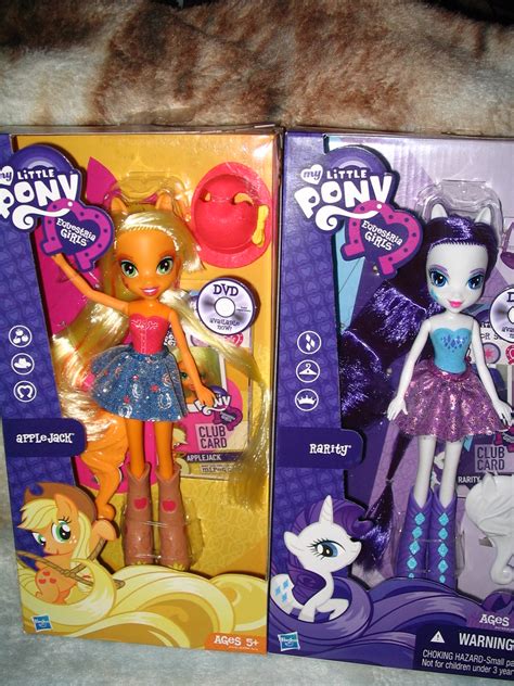 The equestria girls / the rainbooms. Equestria Girls: Applejack and Rarity | Found at K-Mart ...