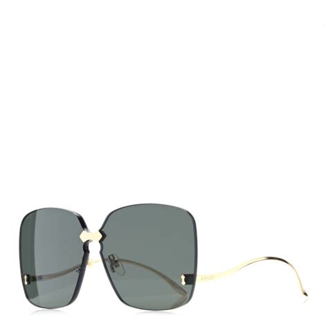 Gucci Metal Rimless Sunglasses Gg0352s Gold 896296 Fashionphile