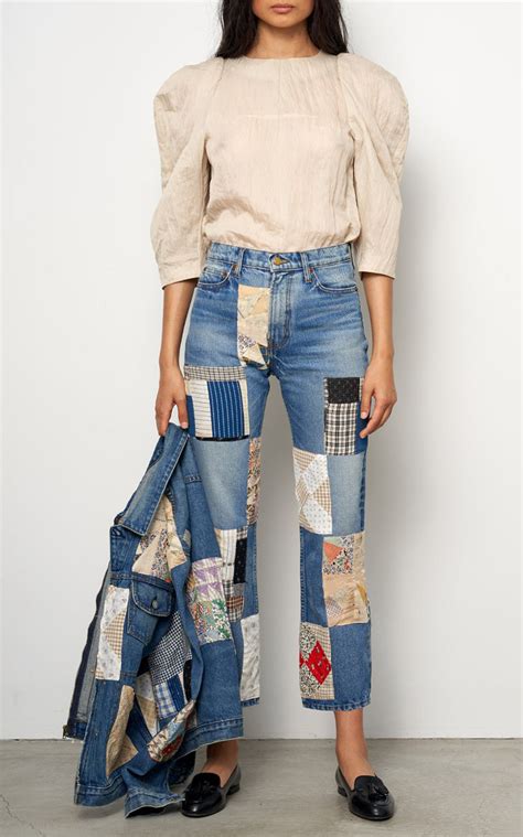 Click Product To Zoom Upcycle Clothes Denim Fashion Patchwork Clothes
