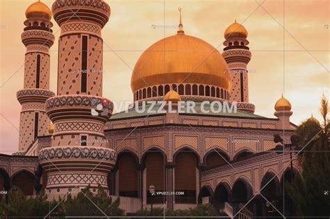 The Jame Asr Hassanil Bolkiah Mosque In The City Of Bandar Seri Begawan