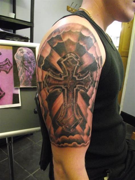 35 Beautiful Tattoo Sleeve Designs Wolves Cross Tattoos And Tattoos