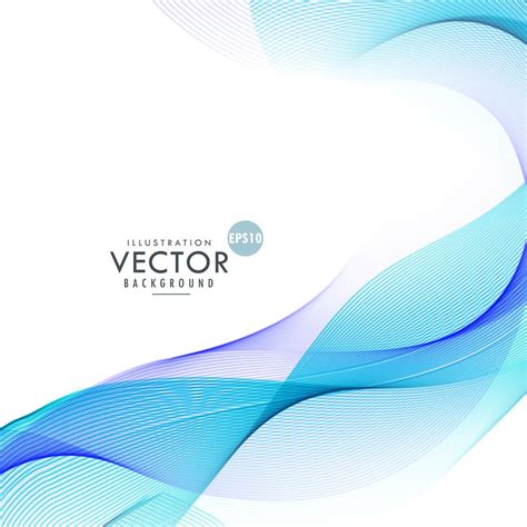 Abstract Blue Smooth Wave Background Design Download Free Vector Art