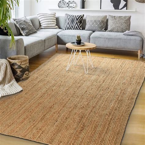 Buy Signature Loom Handcrafted Farmhouse Jute Accent Rug 8 Ft X 10 Ft