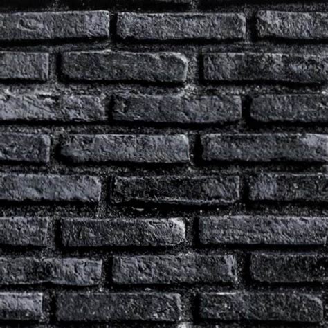 black brick wall PBR texture seamless 22021