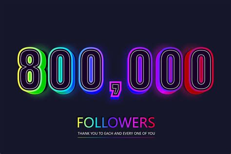 800000 Followers Celebration Template Graphic By Ju Design · Creative