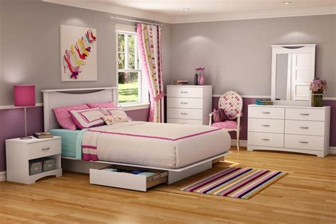 Multiethnic girls sitting on bed and reading fashion magazines. 25+ Romantic and Modern Ideas for Girls Bedroom Sets ...