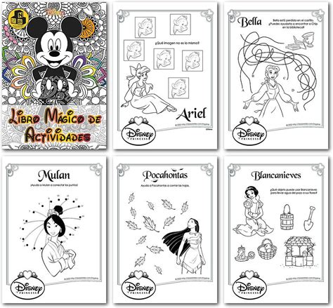 Libro Mágico De Disney Para Colorear Por Números