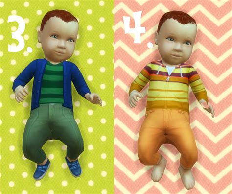 Baby Overrides Set 11 Light Skinboy Red Hair At Budgie2budgie Sims