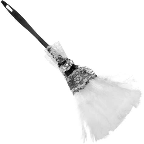 Skeleteen Feather Duster Maid Accessory Soft White Cleaning Feather