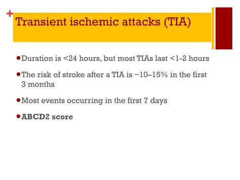 Ppt Acute Ischemic Stroke And Transient Ischemic Attack Tia Sumet